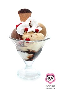 צילום מזון עבור תפריט - גלידריית פנדה