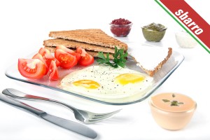 צילום מזון - צילום של ארוחת בוקר לתפריט עבור מסעדת סברו